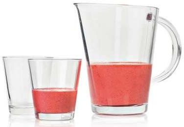 Leonardo - Limito - Smoothie-Set, Krug mit Zwei Gläsern - Glas - 3 teiliges Set