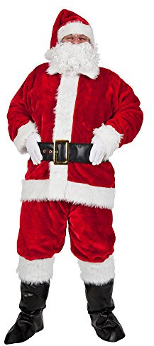 Wicked Costumes Regal Plush Professional 8 Piece Santa Suit - (One Size)