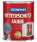 Renovo Wetterschutzfarbe 0,75L taubenblau RAL 5014