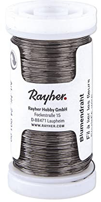 Rayher 2400100 - Filo di Ferro per Fiori, 0,35 mm, Bobina da 100 m