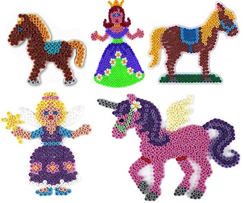 Happy Price Toys Midi Stiftplatten (Set 25 - Auf dem Ponyhof Set) - Pferd,Pony,Einhorn,Fee,Prinzessin