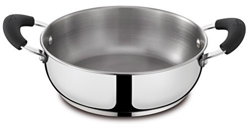 Lagostina Gioiosa Tegame Con 2 Maniglie, Acciaio Inox, Diametro 24 Cm Inossidabile, 3.3 Litri, Argento