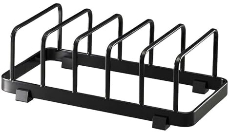 YAMAZAKI 7138 TOWER Dish Stand, black, Steel, 22 x 11 x 7 cm