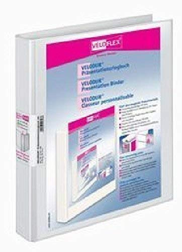 Präsentationsringbuch Velodur A4 4-Ring 25mm Ringdurchmesser weiß
