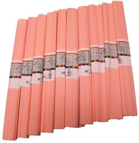 Staufen 617142 - Krepppapier 10 Rollen 50 x 250 cm, zartrosa