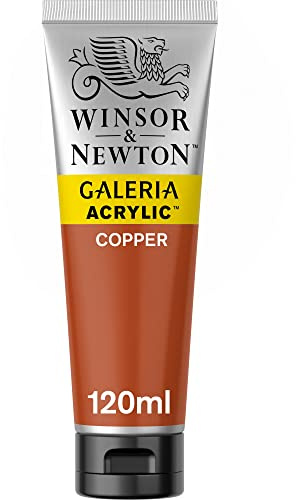 Winsor & Newton 2131214 Galeria Acrylfarbe, hohe Pigmentierung, lichtecht, buttrige Konsistenz, 120ml Tube, kupfer