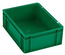 Euro-box - Contenitore impilabile, 400 x 300 x 50 mm (L x P x A), pareti e fondo chiusi, in PPN