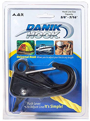 Danik Hook Composite Adjustable Anchor Hook (Made in USA) – Quick-Release, Knotless Marine Anchor System for Boats, Personal Watercraft & Outdoor Use – Holds up to 500 lb (Line Not Included)