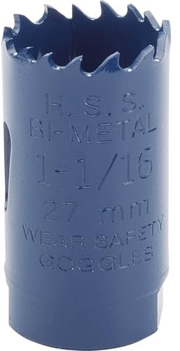 Draper 34755 Expert HSS - Lama per sega a tazza bimetallica, 27 mm, colore: blu