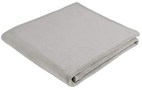 Biederlack Orion Cotton Wohndecke, Mischgewebe Baumwolle, Silber, auf Französisch, 220 x 180 cm