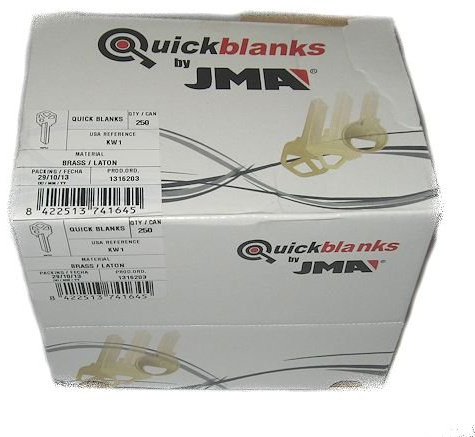 KW1 Kwikset Key Blanks Box 250 by JMA