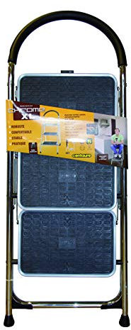 Marchepied Double Fonction 3 Marche, 2.70m Hauteur, Chrome