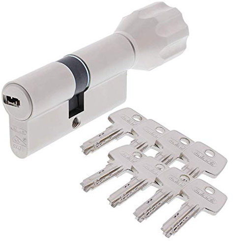 ABUS EC550 Profil-Knaufzylinder Länge Z45/K40mm mit 8 Schlüssel