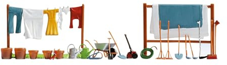 NOCH Garten-Zubehör, detailliertes Set für die Gestaltung von modellierten Haus- und Gartenszenen