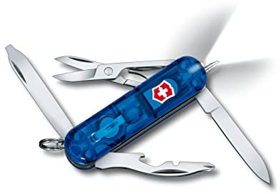 Victorinox, Midnite Manager, Coltellino Svizzero, Originale, Multiuso, Campeggio, 10 Funzioni, Lama, piccola, Spelafili