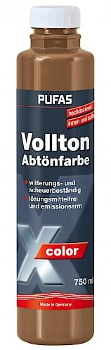 PUFAS Vollton- und Abtönfarben oxidbraun 0,75 Liter