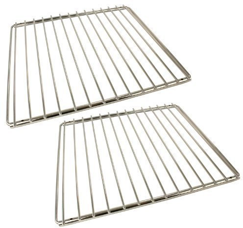 Qualtex 2 Pack of Universal Oven Cooker Shelves Rack Grid Adjustable Extendable Design