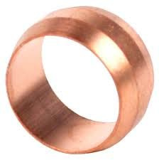 8mm Compression Copper Olive 10 Pack