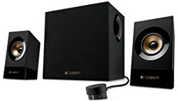 Logitech Z533 2.1 Lautsprecher-System mit Subwoofer, 120 Watt Spitzenleistung, 3,5 mm Eingang, Kopfhörerbuchse, Multi-Device, Bedienelemente am Steuergerät, EU Stecker, PC/TV/Tablet - Schwarz