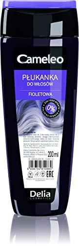 Cameleo semipermanente Haarfarbe Farbtöne OHNE Gelbstich für blondes platinblondes graues Haar Haare Farbe Pflege parabenfrei ml, Lila Haar-Toner, 200 milliliter