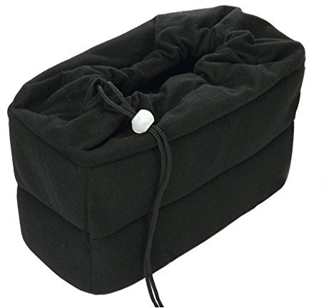 Yimidear Borsa fotografica, Antiurto Imbottita Pieghevole Partition Inserto Macchina Fotografica Custodia per Macchine Fotografiche Reflex(nero)