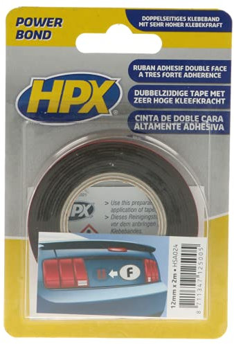 Ruban HSA Double Face - Anthracite 12mm x 2M