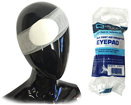 10 PACK OF QUALICARE PREMIUM FIRSTAID STERILE MEDICAL ROUND EYE PAD PATCH BANDAGE DRESSINGS