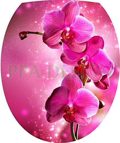 Sticker Autocollant Abattant WC Fleur Orchidée 35x42cm - SAWC0220