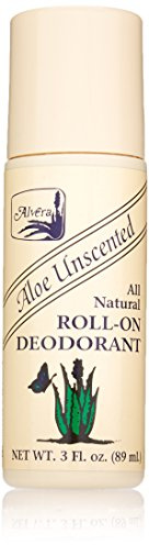 Alvera, All Natural Roll-On Deodorant, 89ml Bottle - Aloe Unscented