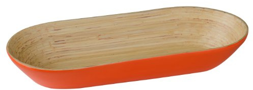Premier Housewares Bamboo Serving Plates, Orange, 15 x 38 x 7
