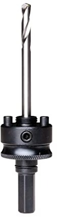 Starrett XA2-1 Hole Saws Arbor - Quick Hitch SDS-PLUS Shank 11mm (7/16”) Hex Arbor For 32-210mm Holesaw with Carbide Tipped Pilot Drill - Quick Change Mandrel