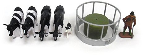 Britains 1:32 Cattle Feeder Farm Playset, Collectable Farmyard Animal Toys for Children, Toy Farm Animals Compatible with 1:32 Scale Farm Toys, Suitable for Collectors & Children from 3 Years 43137A1