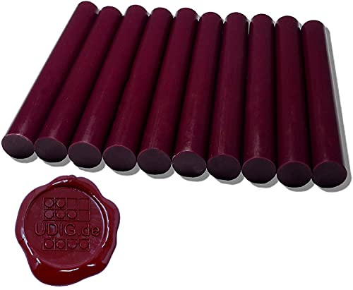 Siegelwachs 11 mm bordeauxviolett für Heißklebe Pistole 10 cm 100 gr.