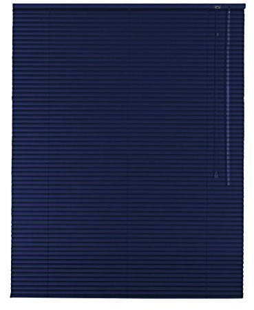 Hochwertige Aluminium Jalousie Jalousette Rollo 70 x 200 cm / 70x200 cm in Farbe dunkelblau - Bedienseite rechts // Maßanfertigung/Fensterjalousie/Fensterjalousette/Alulamellen/Alu-Lamellen