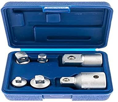 Steckschlüssel-Satz, A-6HAS 1/4 (0,6 cm) - 3/8 (0,95 cm) - 1/2 (1,27 cm) - 3/4 (1,9 cm) - Reduzierter Steckschlüssel - Ratschenschlüssel - Verlängerung