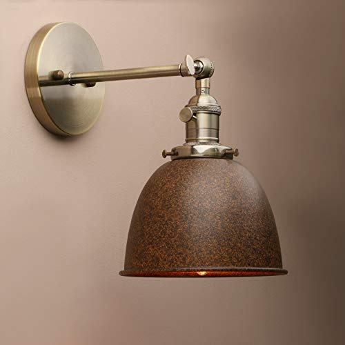 Yosoan Wandleuchte Antik Deko Design innen Wandbeleuchtung Vintage Industrie Loft-Wandlampen Wandbeleuchtung (Nachahmung Rost)