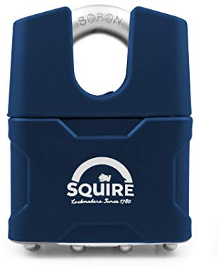 Henry Squire 39CS Stronglock Laminated Closed Shackle 4 Pin Double Locking Padlock, Blue, 51 mm (Length)