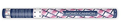 PartyDeco Money Cannon - Patinete de confeti con billetes de 500 euros (60 cm), diseño de dinero