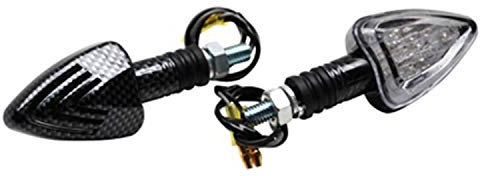 led-blinker replay dreieck carbon 12v Ø8mm für motorrad 50 bis box cyclo