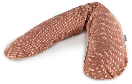Das Original Theraline Stillkissen | 190 cm | Dinkelfüllung | inklusive Bezug Punkte marsala