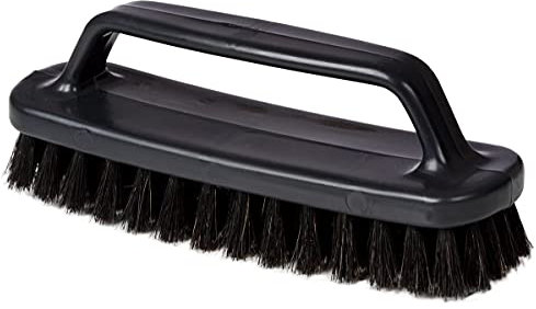 Tarrago | Brosse de Nettoyage en Profondeur avec Manche en Plastique et Poils naturels pour Tissus d'ameublement, Tapis et Cuir | Brosse nettoyante pour Chaussures avec poignée