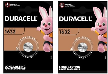 2 Pcs Duracell CR1632 1632 Car Remote Batteries, Modèle :