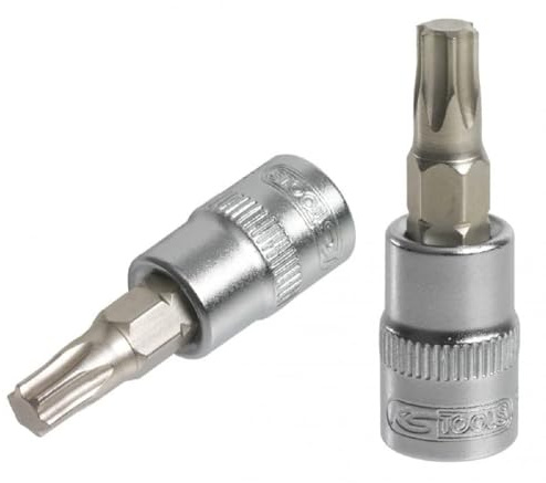 KS Tools 922.1479 Douille tournevis ULTIMATE TORX® 1/4'', L.37 mm - T10 | Douille tournevis ULTIMATE TORX® 1/4'', L.37 mm - T10, Chrome Vanadium, résistant