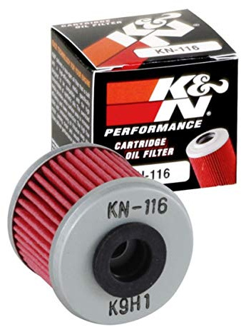 K&N Motorcycle Oil Filter: High Performance, Premium, Designed to be used with Synthetic or Conventional Oils: Fits Select Honda Vehicles, KN-116