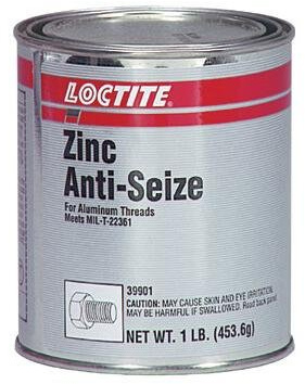 Anti Seize, Zinc, 16 oz, Can, Grey, Paste