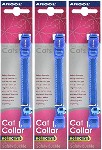Ancol Katzenhalsband, reflektierend, weich, Blau