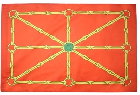 AZ FLAG Bandera Navarra Independentista 150x90 cm Poliéster 100D Funda | Uso interior y exterior Enseña costuras dobles y bordes reforzados con funda para mástil