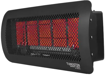 Bromic Tungsten Smart Heat 12000W Gas Patio Heater - Propane Gas (LPG), 500 Series, 110V, Black Finish - BH0210004-1