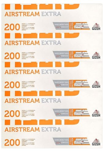 1000 (5x200) GIZEH Airstream® EXTRA (Hülsen, Filterhülsen, Zigarettenhülsen)