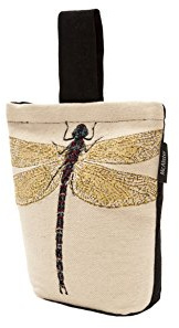 McAlister Textiles Dragonfly Fabric Door Stop - Unfilled Decorative Door Stopper for All Doors & Windows with Original Tapestry Design Novelty Bugs Life Range. Size: 21x17cm (8x6.5 Inches)